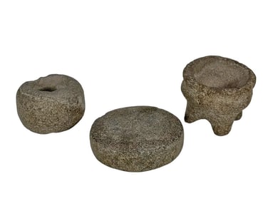 Pre-Columbian Stone Artifacts LOT of 3
