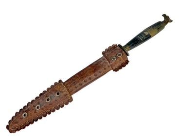 Antique Mexican Dagger w/ Eagle Pommel