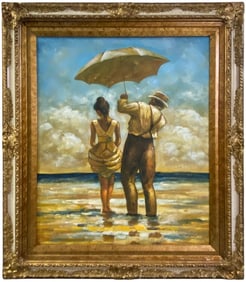Oil Painting on Canvas after Jack Vettriano SIGNED