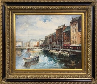 Ponitti Coastal Oil Painting on Canvas SIGNED
