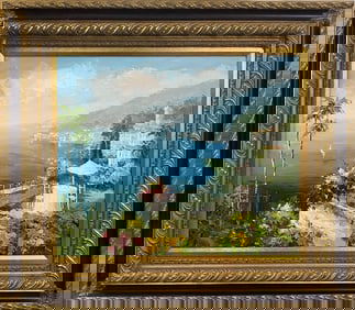Ponitti Coastal Oil Painting on Canvas SIGNED