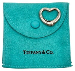 Tiffany Co. Elsa Peretti Open Heart Silver Pendant