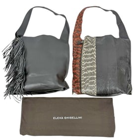 Elena Ghisellini Italian Leather Shoulder Bags