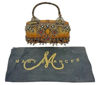 Mary Frances Beaded Jeweled Evening Handbag Purse