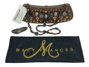 Mary Frances Beaded Jeweled Shoulder Bag Purse