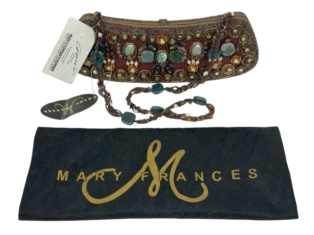 Mary Frances Beaded Jeweled Shoulder Bag Purse (1 of 10)