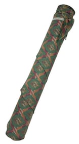 Jacquard Green & Rust Pattern Tapestry Fabric Roll