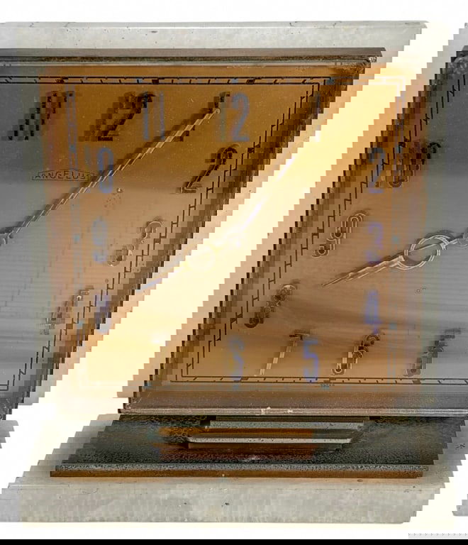 Angelus Swiss Bronze & Onyx Alarm Clock (1 of 6)