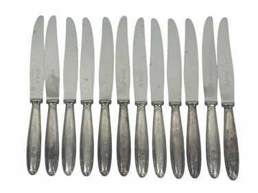 Christofle Silver-Plated Flatware Knife 12pc SET