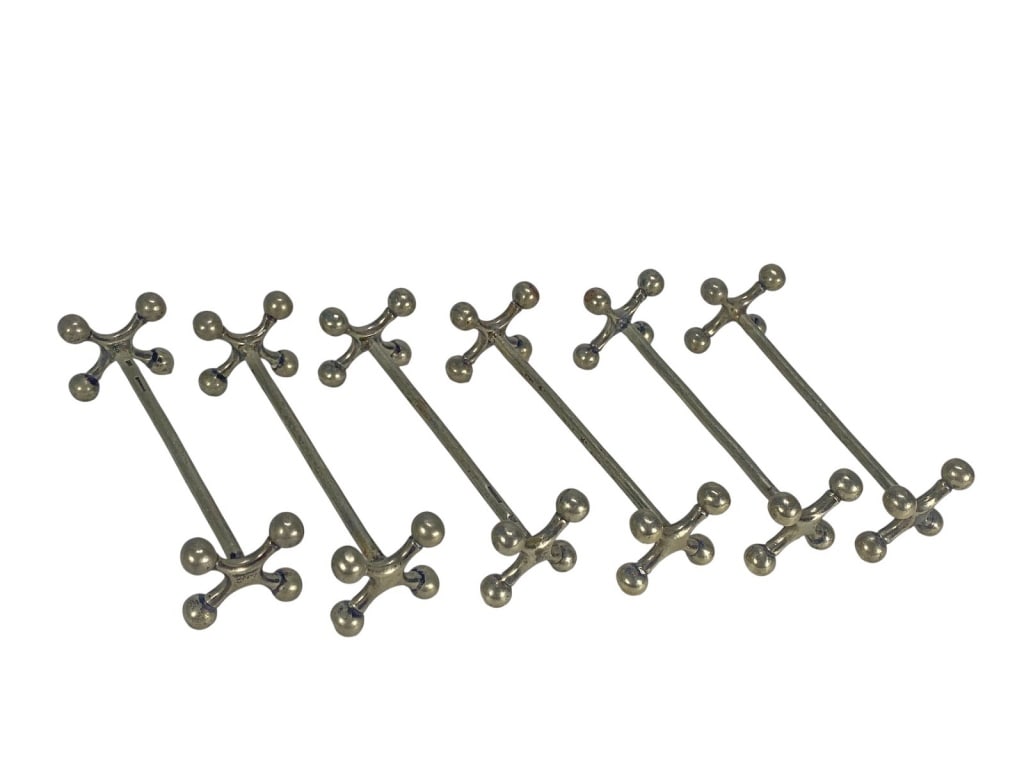 Christofle French Silverplate Knife Rests 6pc LOT (1 of 4)