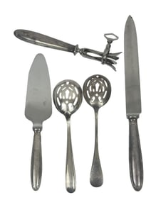 Christofle French Silverplate 5pc Serving Utensils