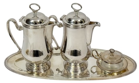 Sambonet Silverplated Coffee & Tea Service 4pc SET