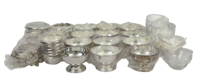 Sambonet Silver-Plated Service for 12 Caviar Set