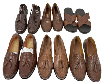 Cole Haan Men's Leather Shoes Sz 9-11, 6 Pair LOT