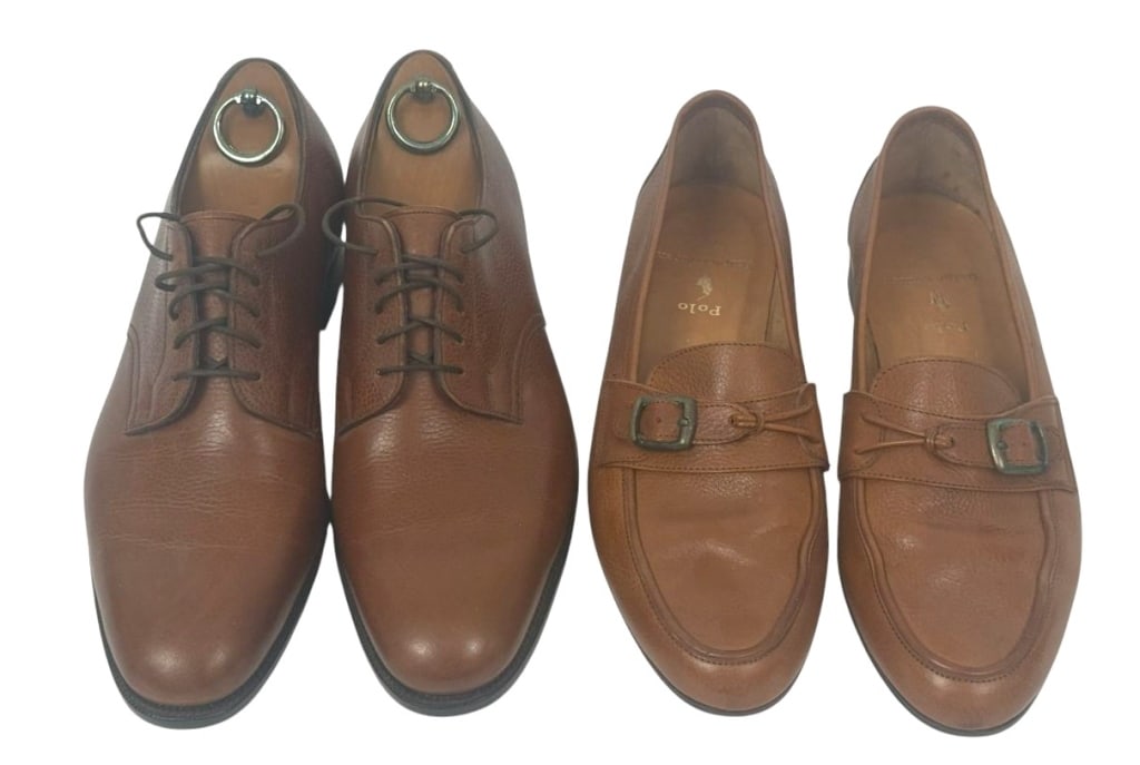 Ralph Lauren & Edward Green Dress Shoes 2 Pair LOT (1 of 6)