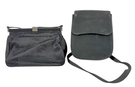 Bally Evening Clutch & Crossbody Handbags 2pc LOT