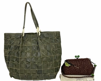 Jamin Puech Paris Designer Handbag Purses 2pc LOT