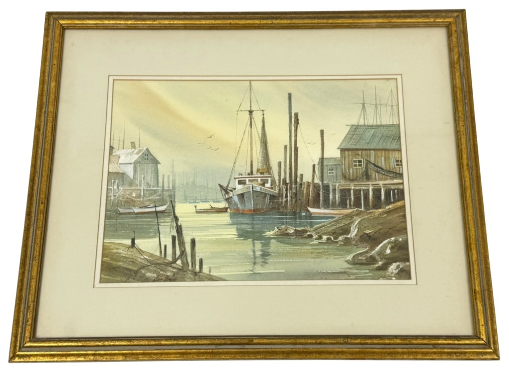 Allen Ulmer American 20th C. Watercolor Painting (1 of 7)