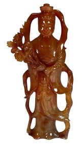 Chinese Carved Agate Figurine