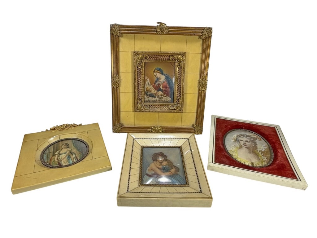 Antique Bakelite & Bronze Miniatures 4pc LOT (1 of 7)