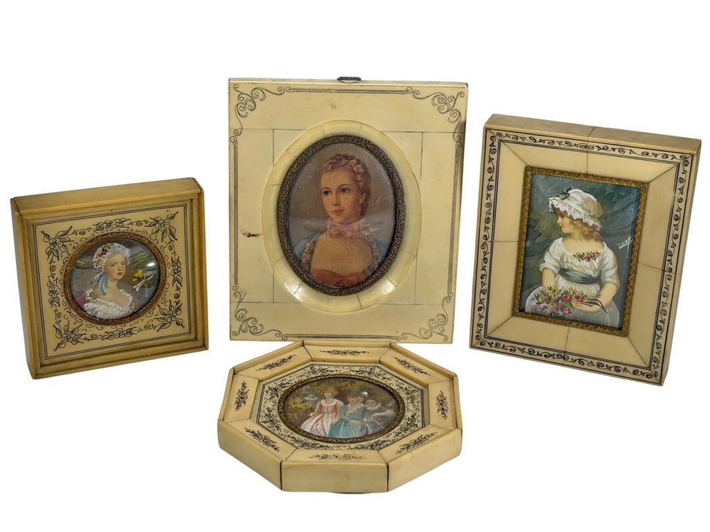 Antique Bakelite & Bronze Miniatures 4pc LOT (1 of 6)