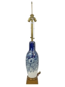 Marbro Oriental Blue & White Porcelain Table Lamp