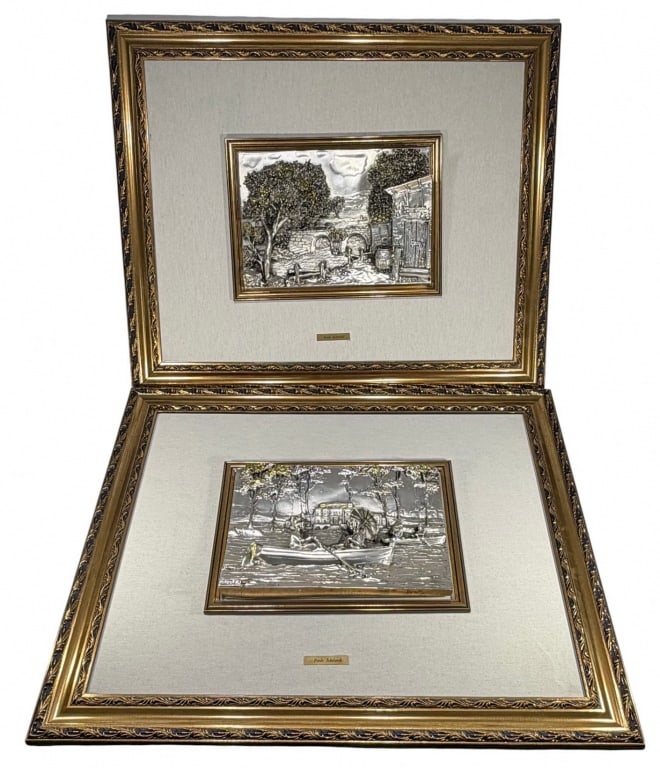 Paolo Schiraldi Italian Silver 3D Sculptures 2pcs (1 of 6)