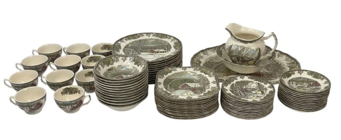 Johnson Brothers The Friendly Village 74pc Svc SET