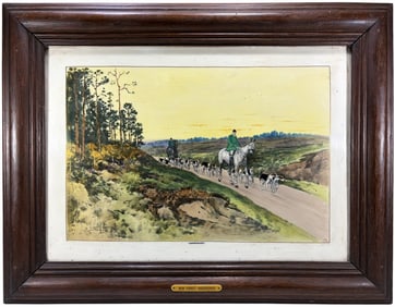 WT Copeland by Lionel Edwards Porcelain Plaque
