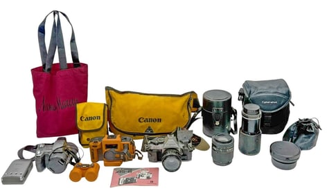 Vintage Canon & Sony Camera, Lens & Accessories