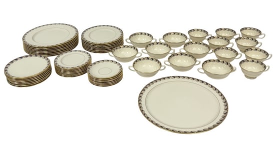 Lenox Laurel Wreath Porcelain Dinnerware 57pc SET
