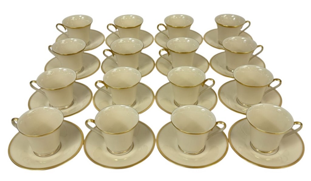 Lenox Eternal Porcelain Cups & Saucers 32pc SET (1 of 6)