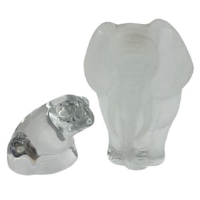 Orrefors & Viking Glass Animal Paperweight Figures