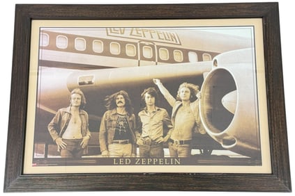 Framed Led Zeppelin Poster Photograph by Bob Gruen