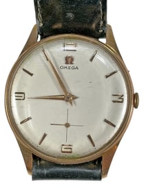 1950s Omega Swiss Gold-Filled Men's Wristwatch