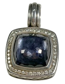 David Yurman 925 Sterling Black Albion Pendant