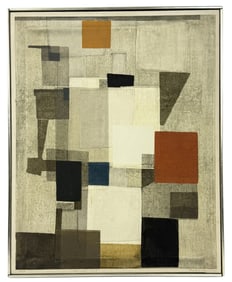 Norio Azuma Ancient City, 1964 Serigraph on Canvas