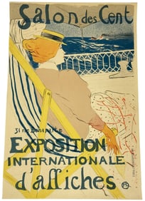 Salon des Cent Vintage French Nouveau Litho Poster