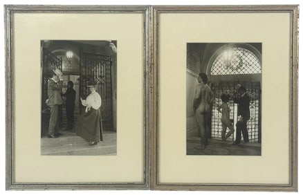 Pair of Framed Avant-Garde B&W Photographs