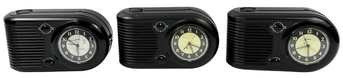 General Electric Model 80192 Clock Radios 3pc SET