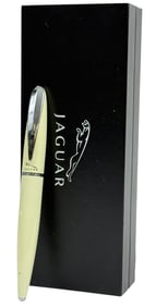 Jaguar Luxury Cream Ballpoint Pen w/ Card & Box