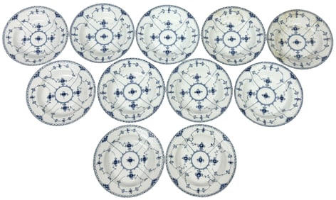 Royal Copenhagen Fluted Porcelain Dishes 16pc SET