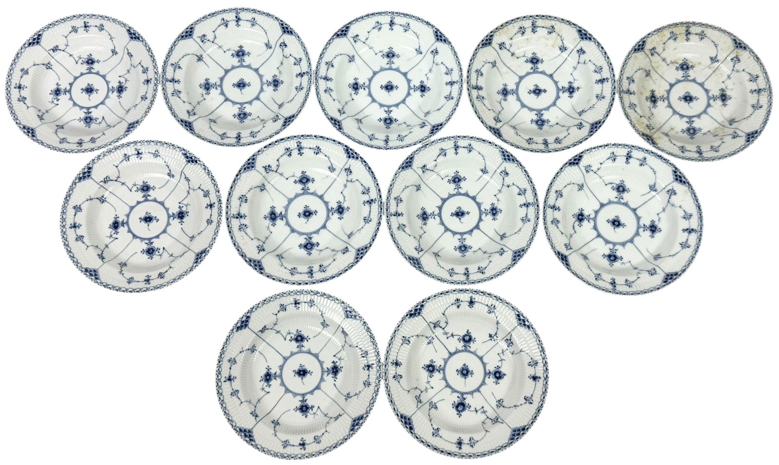 Royal Copenhagen Fluted Porcelain Dishes 16pc SET (1 of 13)