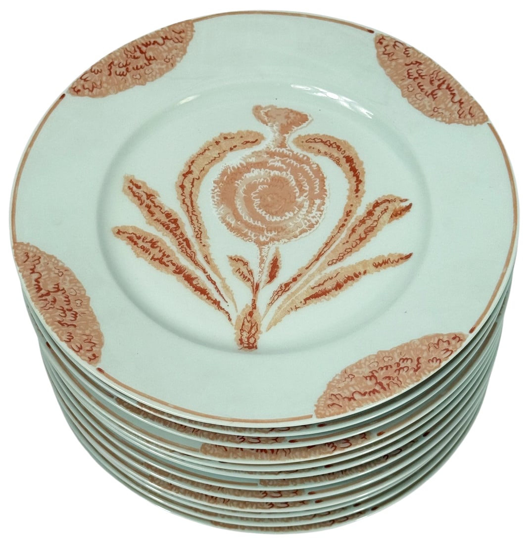 Ceralene Limoges Porcelain 9" Plates 12pc SET (1 of 5)