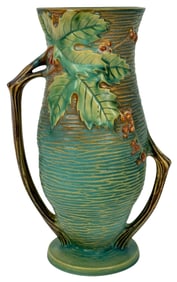 Roseville Pottery Bushberry Double Handle Vase #37