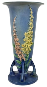 Roseville Pottery Foxglove Blue Vase #49-10