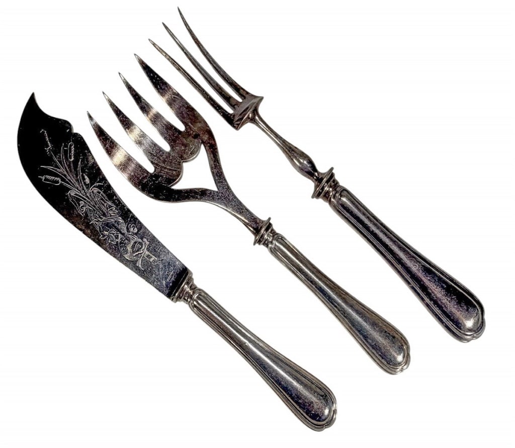 Christofle French Silver-plated Service 3pc LOT (1 of 6)