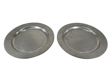 Pair of 18th/19th C English Pewter Dishes