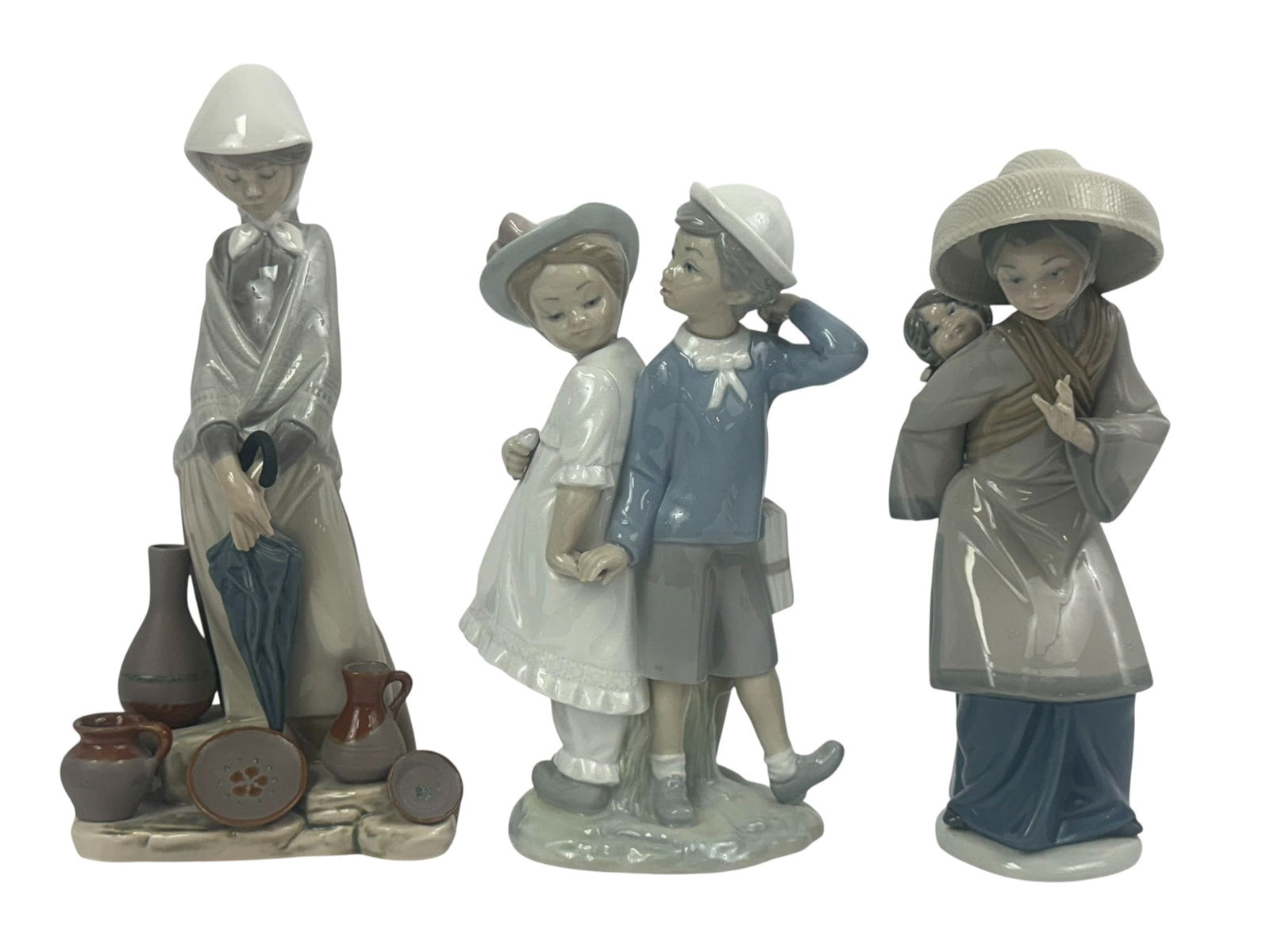 Lladro Spanish Porcelain Figurines 3pc LOT (1 of 5)