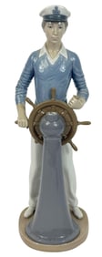 Lladro 'Young Helmsman' Porcelain #5221 Figurine